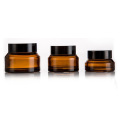 OEM ODM good quality amber glass face cosmetic cream jars